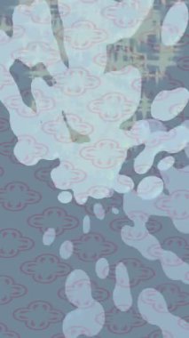 Dijital doku yüzey tasarım biçimi ile modern video animasyonu için gelişmiş hareket grafikleri