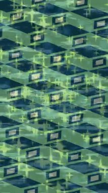 Benzersiz hareket grafikleri tasarım sanatına sahip yaratıcı film üretimi için özet bir arkaplan