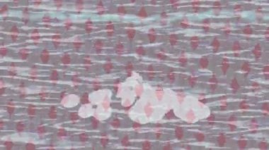 Organik desenli yüzey giriş stili video film sanatı ile soyut arkaplan tasarımı