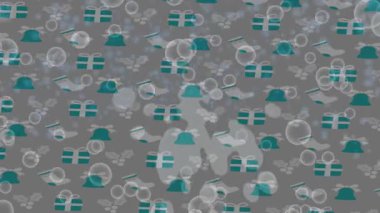 Benzersiz video giriş tasarımı projeleri için detaylı yüzey kalıbı film animasyon stili grafik girişi