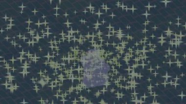 Benzersiz dijital animasyon tarzı grafikleri olan yaratıcı ortam tasarımı için yenilikçi hareket dokusu