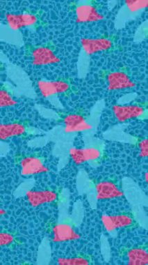 Dijital doku yüzey tasarım biçimi ile modern video animasyonu için gelişmiş hareket grafikleri