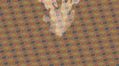 Soyut hareket desenli fütüristik video üretimi için dinamik dijital arkaplan