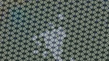 Benzersiz dijital animasyon tarzı grafikleri olan yaratıcı ortam tasarımı için yenilikçi hareket dokusu