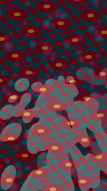 Benzersiz dijital animasyon tarzı grafikleri olan yaratıcı ortam tasarımı için yenilikçi hareket dokusu