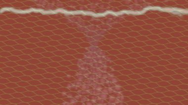 Benzersiz dijital animasyon tarzı grafikleri olan yaratıcı ortam tasarımı için yenilikçi hareket dokusu