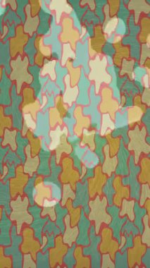 Benzersiz video giriş tasarımı projeleri için detaylı yüzey kalıbı film animasyon stili grafik girişi