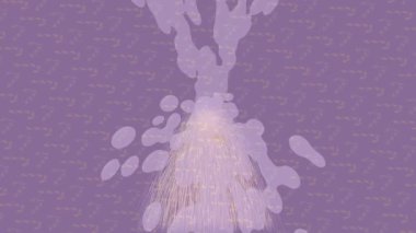 Organik desenli yüzey giriş stili video film sanatı ile soyut arkaplan tasarımı