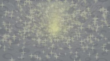 Benzersiz dijital animasyon tarzı grafikleri olan yaratıcı ortam tasarımı için yenilikçi hareket dokusu