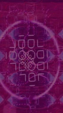 Soyut hareket desenli fütüristik video üretimi için dinamik dijital arkaplan