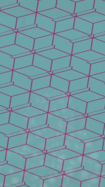 Soyut hareket desenli fütüristik video üretimi için dinamik dijital arkaplan