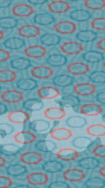 Soyut hareket desenli fütüristik video üretimi için dinamik dijital arkaplan