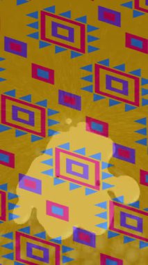 Benzersiz video giriş tasarımı projeleri için detaylı yüzey kalıbı film animasyon stili grafik girişi