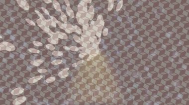 Benzersiz dijital animasyon tarzı grafikleri olan yaratıcı ortam tasarımı için yenilikçi hareket dokusu