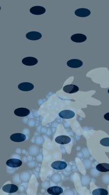 Soyut hareket desenli fütüristik video üretimi için dinamik dijital arkaplan