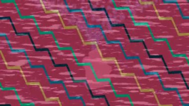 Dijital doku yüzey tasarım biçimi ile modern video animasyonu için gelişmiş hareket grafikleri