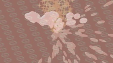 Benzersiz dijital animasyon tarzı grafikleri olan yaratıcı ortam tasarımı için yenilikçi hareket dokusu