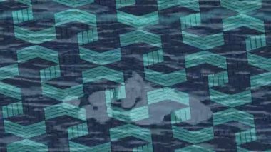 Benzersiz hareket grafikleri tasarım sanatına sahip yaratıcı film üretimi için özet bir arkaplan