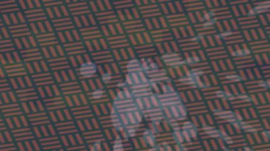 Benzersiz video giriş tasarımı projeleri için detaylı yüzey kalıbı film animasyon stili grafik girişi