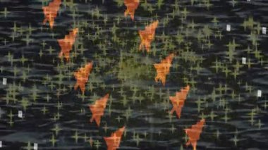 Benzersiz hareket dokusu tasarım sanatı ile profesyonel video düzenleme için modern soyut grafikler