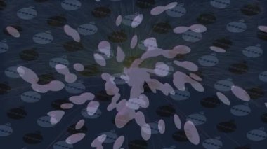 Estetik doku arkaplan tasarımı renkli hareket grafikleri ile moda film giriş profosyoneli