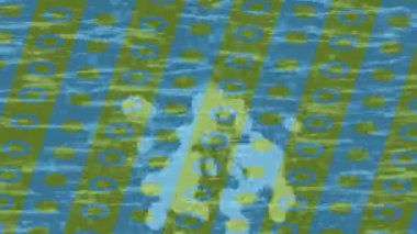 Soyut hareket desenli fütüristik video üretimi için dinamik dijital arkaplan