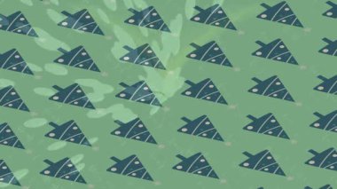 Dijital doku yüzey tasarım biçimi ile modern video animasyonu için gelişmiş hareket grafikleri