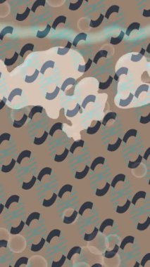 Soyut hareket desenli fütüristik video üretimi için dinamik dijital arkaplan