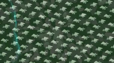 Dijital doku yüzey tasarım biçimi ile modern video animasyonu için gelişmiş hareket grafikleri