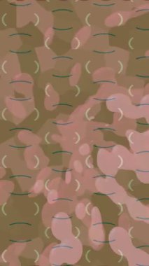 Benzersiz dijital animasyon tarzı grafikleri olan yaratıcı ortam tasarımı için yenilikçi hareket dokusu