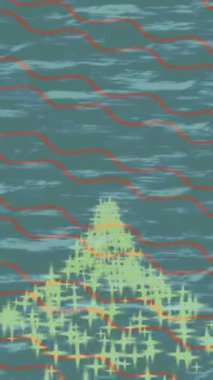 Lüks hareket projeleri için soyut tasarım stili animasyonu olan üst düzey dijital doku