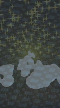 Soyut hareket desenli fütüristik video üretimi için dinamik dijital arkaplan