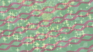 Benzersiz dijital animasyon tarzı grafikleri olan yaratıcı ortam tasarımı için yenilikçi hareket dokusu