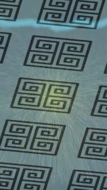 Benzersiz video giriş tasarımı projeleri için detaylı yüzey kalıbı film animasyon stili grafik girişi