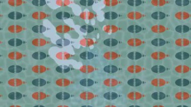 Benzersiz dijital animasyon tarzı grafikleri olan yaratıcı ortam tasarımı için yenilikçi hareket dokusu