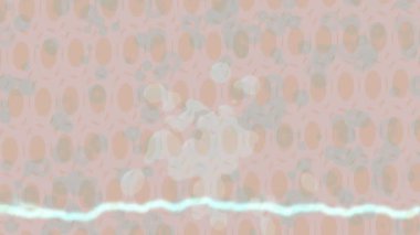 Benzersiz dijital animasyon tarzı grafikleri olan yaratıcı ortam tasarımı için yenilikçi hareket dokusu