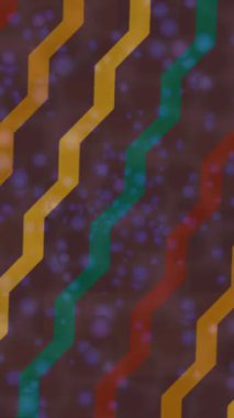 Benzersiz dijital animasyon tarzı grafikleri olan yaratıcı ortam tasarımı için yenilikçi hareket dokusu