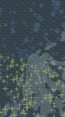 Benzersiz dijital animasyon tarzı grafikleri olan yaratıcı ortam tasarımı için yenilikçi hareket dokusu