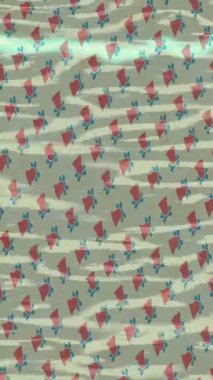 Benzersiz dijital animasyon tarzı grafikleri olan yaratıcı ortam tasarımı için yenilikçi hareket dokusu