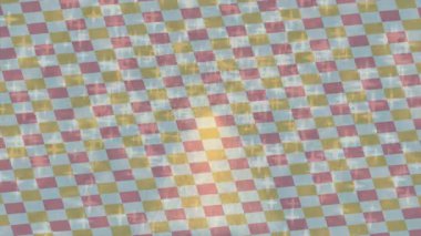 Benzersiz dijital animasyon tarzı grafikleri olan yaratıcı ortam tasarımı için yenilikçi hareket dokusu