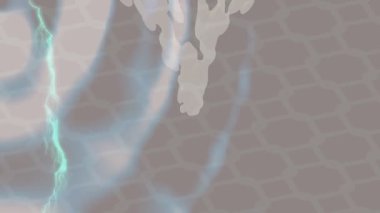 Benzersiz video giriş tasarımı projeleri için detaylı yüzey kalıbı film animasyon stili grafik girişi