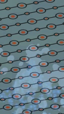 Soyut hareket desenli fütüristik video üretimi için dinamik dijital arkaplan