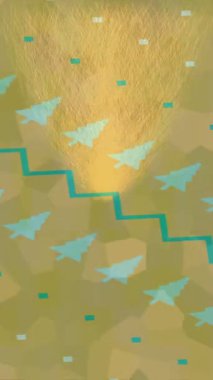 Benzersiz hareket dokusu tasarım sanatı ile profesyonel video düzenleme için modern soyut grafikler