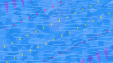 Soyut hareket desenli fütüristik video üretimi için dinamik dijital arkaplan