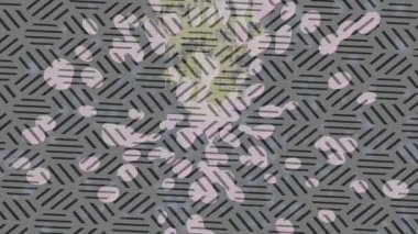 Soyut hareket desenli fütüristik video üretimi için dinamik dijital arkaplan