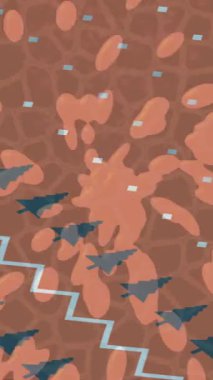 Benzersiz hareket grafikleri tasarım sanatına sahip yaratıcı film üretimi için özet bir arkaplan