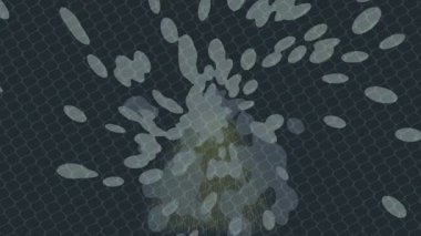 Benzersiz dijital animasyon tarzı grafikleri olan yaratıcı ortam tasarımı için yenilikçi hareket dokusu