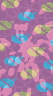 Benzersiz dijital animasyon tarzı grafikleri olan yaratıcı ortam tasarımı için yenilikçi hareket dokusu