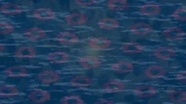 Organik desenli yüzey giriş stili video film sanatı ile soyut arkaplan tasarımı