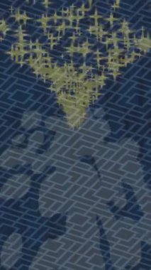 Dijital doku yüzey tasarım biçimi ile modern video animasyonu için gelişmiş hareket grafikleri